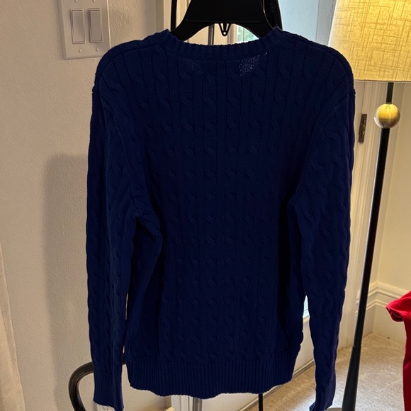 Polo by Ralph Lauren Kids Blue Cable Knit Sweater - Picture 4 of 5